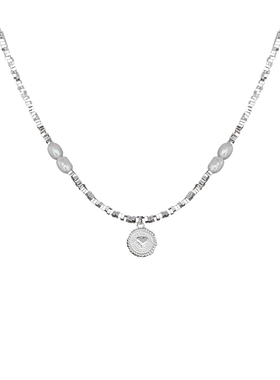 小众碎银子淡水珍珠项链气质款