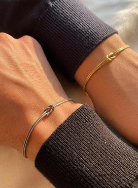 St.delan 跨境热销打结蛇骨手链个性潮流ins风手环欧美外贸手镯手