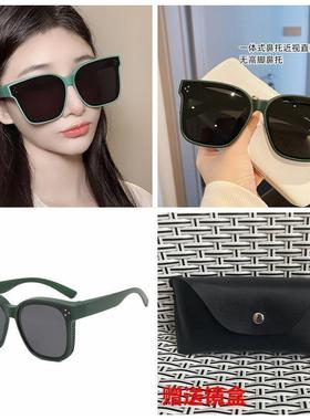 折叠墨镜男女新款高级感显脸小防紫外线偏光太阳眼镜防晒开车套镜