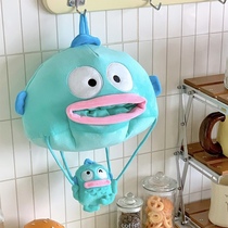 Stay Cute Ugly Fish Hot Air Balloon Styling Tissue Kit Creative Home Living Room Kitchen Toilet Suspended Fabric Crate