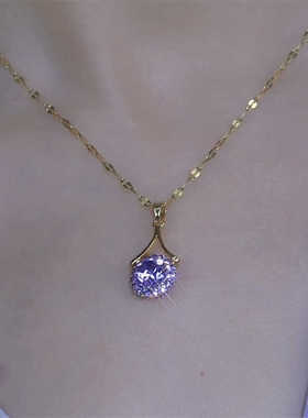 轻奢爆款高级感锁骨链锆石水晶