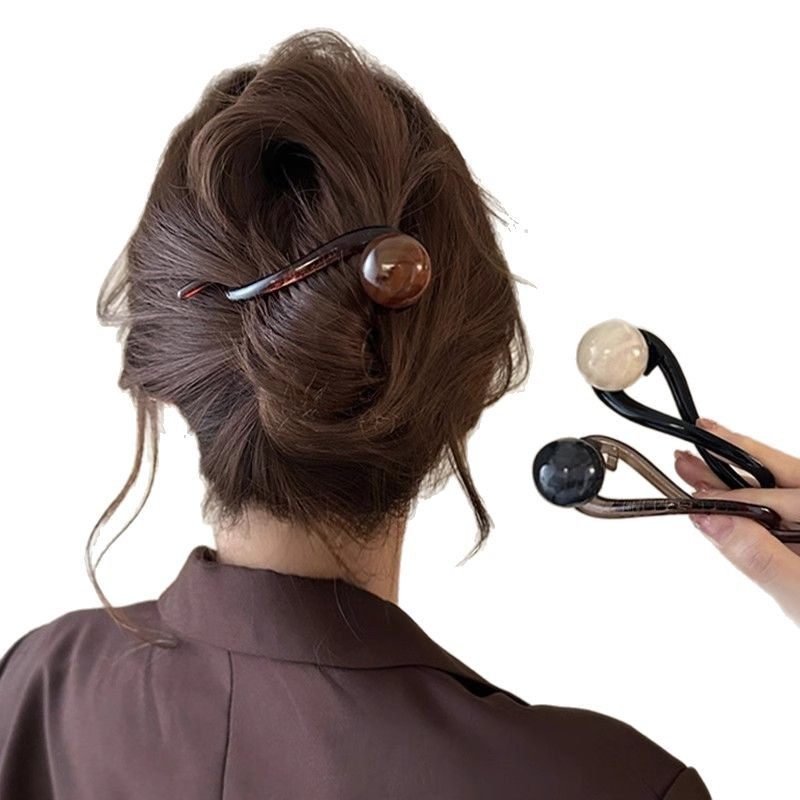 简约珍珠一字夹后脑勺感扭扭夹大号发量多 复古气质盘发抓夹,淘宝优惠券,粉丝福利购,淘宝优惠卷