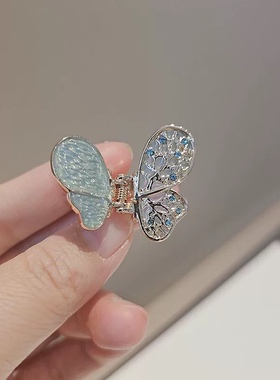 优雅温柔复古立体蝴蝶抓夹仙女头饰发夹气质高级感小号发抓刘海夹