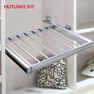 汇泰龙 裤架伸缩多功能衣柜裤抽架柜内推拉阻尼挂西裤架817001