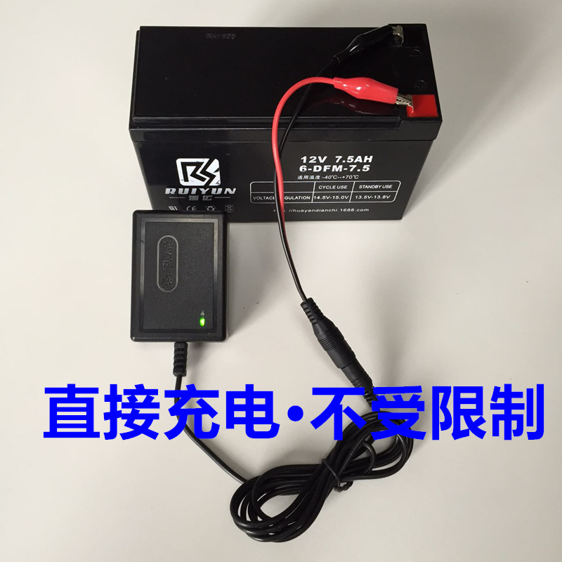 大容量地摊灯电瓶水泵蓄电池12V8AH7.5a7a电动车电瓶喷雾器6fm8-图2