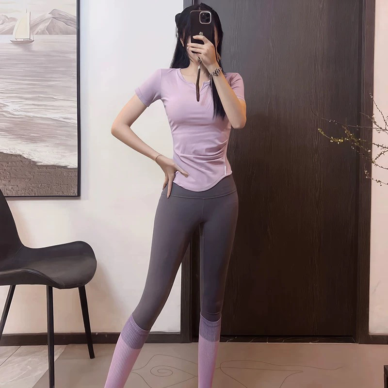 绝美瑜伽服女2026新款普拉提训练服套装健身服女运动瑜伽上衣短袖,淘宝优惠券,粉丝福利购,淘宝优惠卷