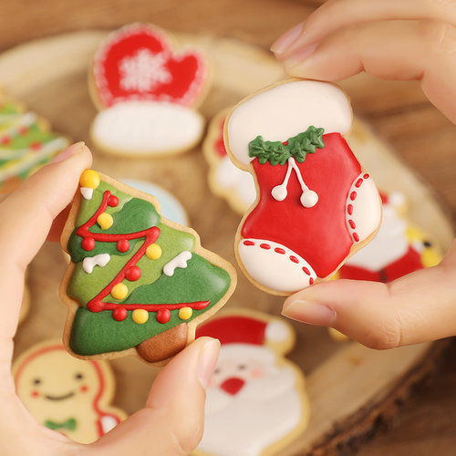 圣诞饼干模具姜饼人diy材料糖霜曲奇翻糖烘焙圣诞节老人树屋家用 - 图3
