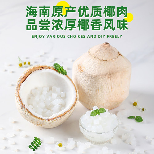 椰果粒奶茶专用椰果独立小包装果肉珍珠奶茶店小料专用原材料配料 - 图0