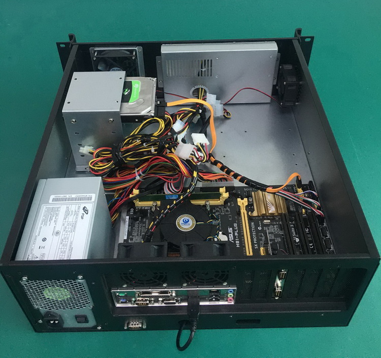 4U rack-mounted industrial control computer equipment computer with screen Computer with 8.9-inch screen and keyboard I3 I5