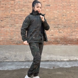 Весна и осень мужской эластичный хлопок удобная камуфляжная одежда для мужчин и женщин в том же стиле сварщики на строительной площадке.