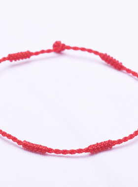 牛年本命年节节高升小超细小红绳