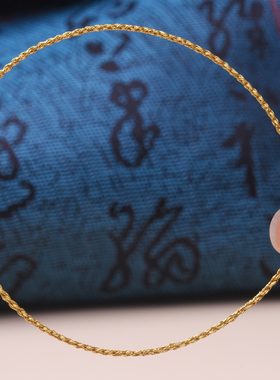 超细编制日韩风黄金挂坠玉佩手绳