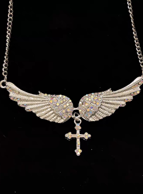 Vintage古着 Free Cross 项链 小众设计 轻复古 Y2K