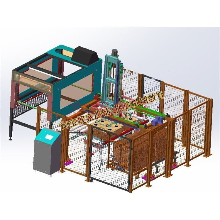 78套码垛机设备3D图纸码垛流水线生产线机器人夹具机械手龙门上料 - 图2