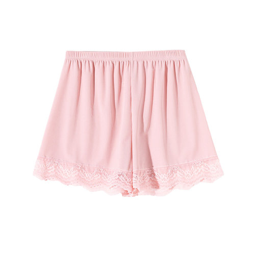 冰丝安全裤女夏季薄款防走光可外穿不卷边蕾丝大码宽松打底保险裤 - 图3