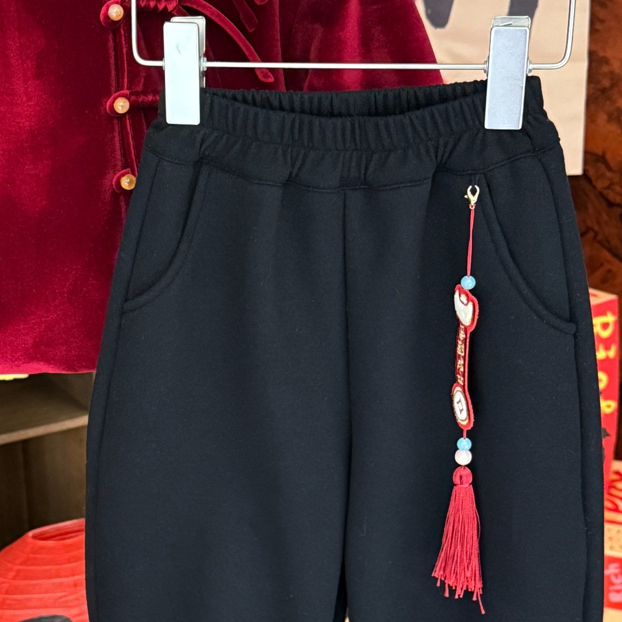 大小卷男女童裤子冬季中国风加绒儿童新中式休闲裤宝宝加厚卫裤,淘宝优惠券,粉丝福利购,淘宝优惠卷