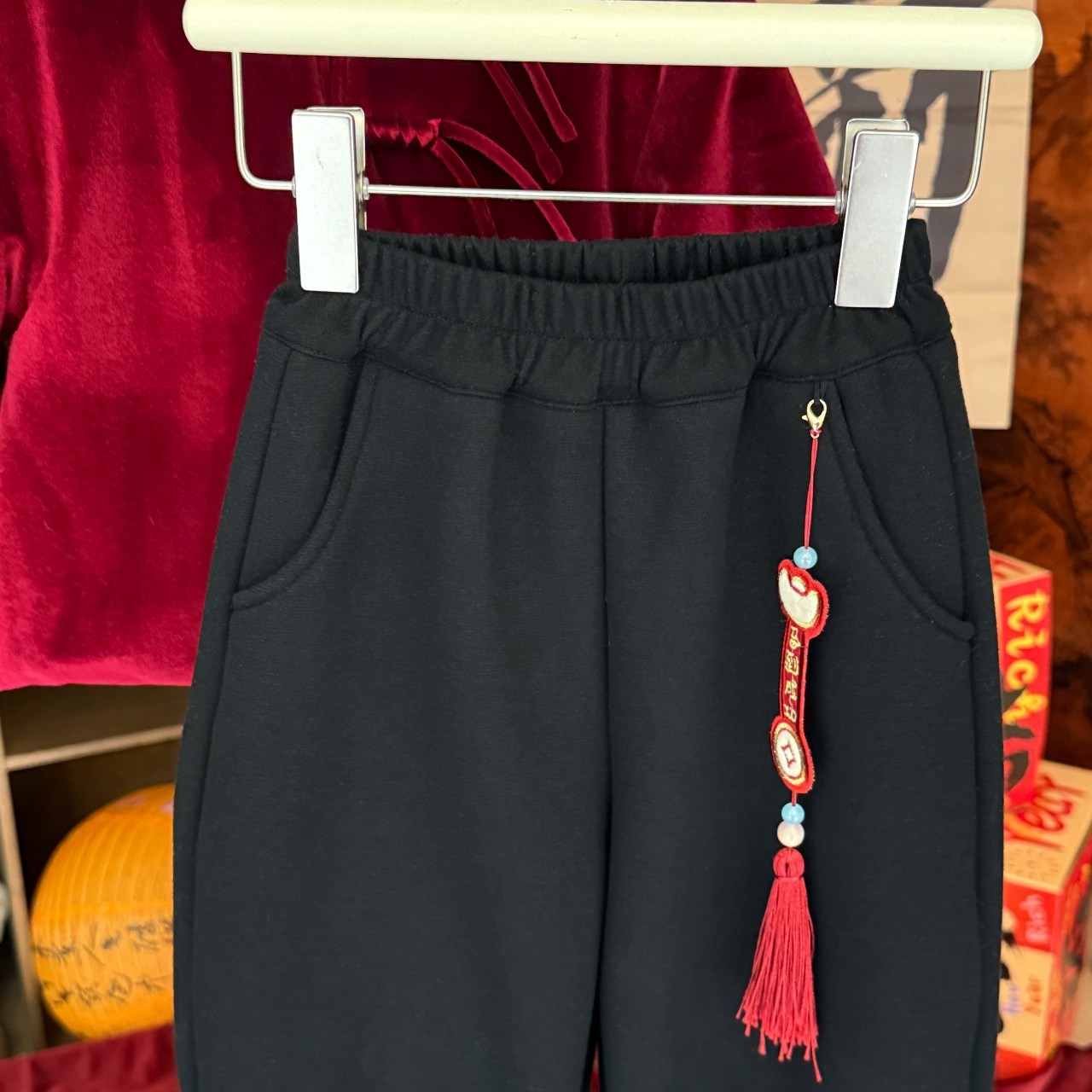 大小卷男女童裤子冬季中国风加绒儿童新中式休闲裤宝宝加厚卫裤,淘宝优惠券,粉丝福利购,淘宝优惠卷