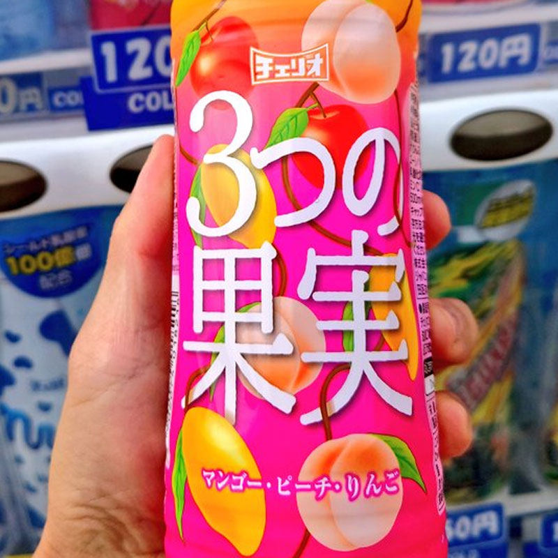 日本进口Cherio饮料桃子芒果樱桃三果混合果汁500ml,淘宝优惠券,粉丝福利购,淘宝优惠卷