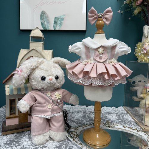 DANI高定手工20cm棉花娃娃衣服星黛露玲娜贝儿着替莉娜熊西服套装 - 图2