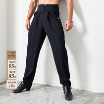 ZYM (Charles) Western pants retro high waist pants type elastic design waist Latin dance practice korn pants male N012