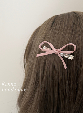 KANNO洛丽塔蝴蝶结闪钻鸭嘴夹