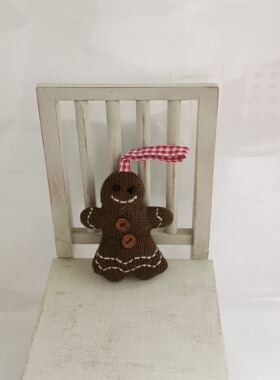 外贸出口HM创意手工针织姜饼人圣诞摆件挂件可爱复古乡村精美装饰