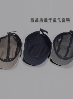 复古机能户外夏季短檐速干鸭舌帽