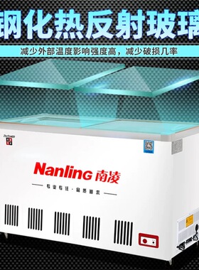 南凌卧式展示柜冷冻玻璃门双门冰柜速冻冷柜啤酒冰箱双温单温系列