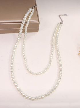 仿珍珠圆珠链女时尚项链包邮