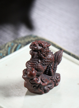 宜兴精品手工紫砂茶宠 云龙茶桌小摆件可养创意茶玩家居装饰品