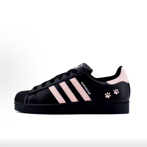 【定制球鞋】adidas originals Superstar2 可爱猫爪 贝壳头板鞋 - 图3