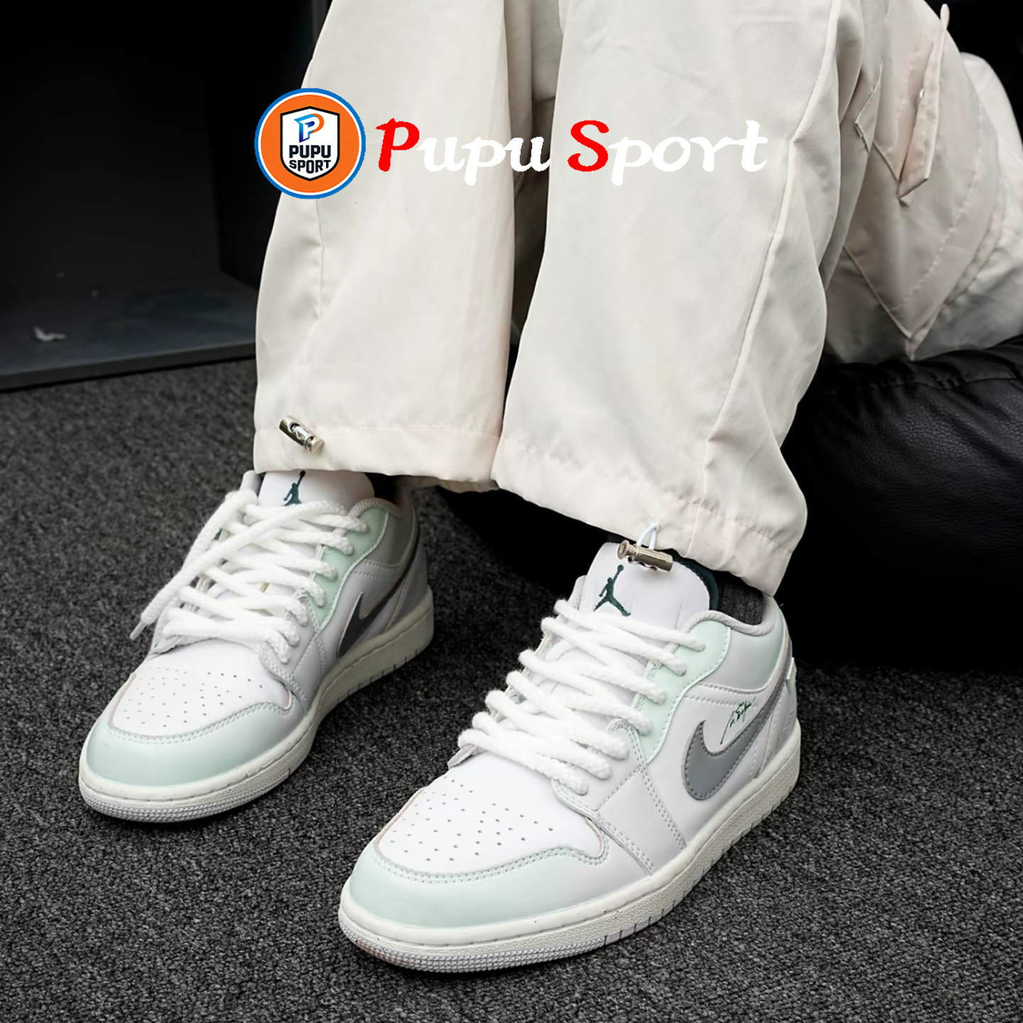 定制球鞋NIKE Air Jordan 1 薄荷椰林 潮流复古篮球鞋休闲板鞋,淘宝优惠券,粉丝福利购,淘宝优惠卷