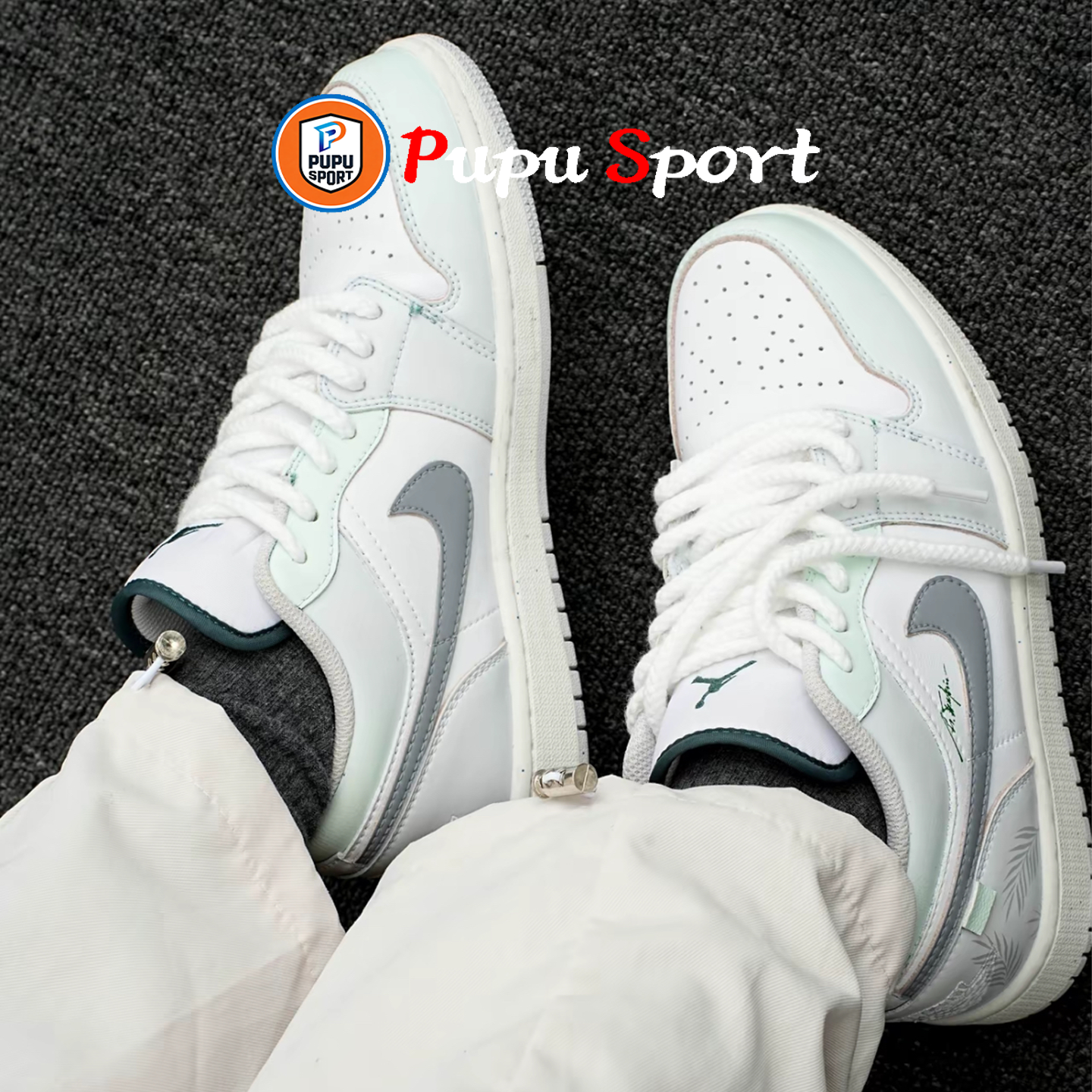 定制球鞋NIKE Air Jordan 1 薄荷椰林 潮流复古篮球鞋休闲板鞋,淘宝优惠券,粉丝福利购,淘宝优惠卷