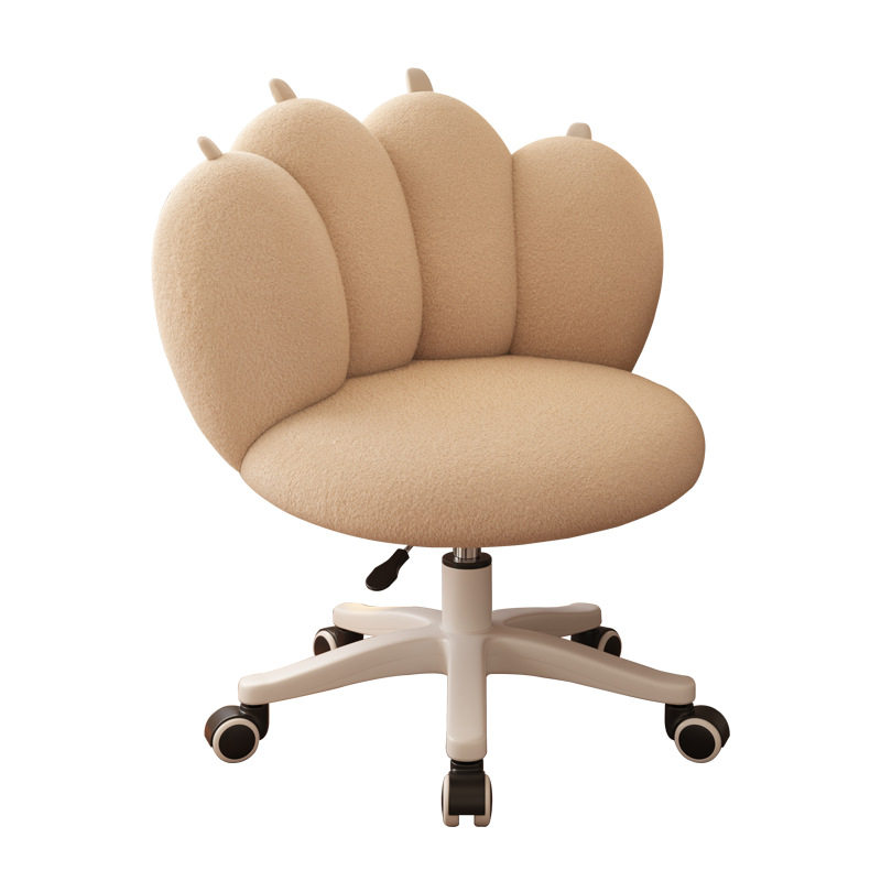 奶油风可旋转化妆凳小户型卧室美甲梳妆凳可爱造型猫爪升降电脑椅,淘宝优惠券,粉丝福利购,淘宝优惠卷