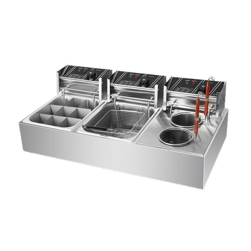 Commercial multifunctional oden cooking machine, frying and cooking all-in-one machine, plug-in snack equipment