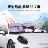 Автомобиль Санрио перед затенением, солнцезащитным кремом и теплоизоляцией перед покрытием ветрового стекла перед крышкой лобового стекла, тарелка Солятвы