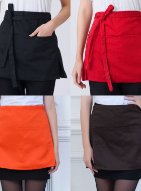 厨师服半身围裙酒店餐饮服务员工作围裙面点师半截围裙