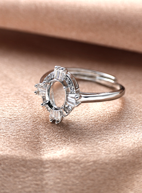 戒指空托女款轻奢个性戒指托手工