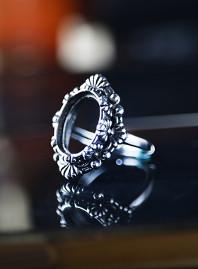 戒指空托复古女款戒托diy戒托