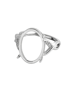 戒指空托女士制作戒指镶嵌戒托女