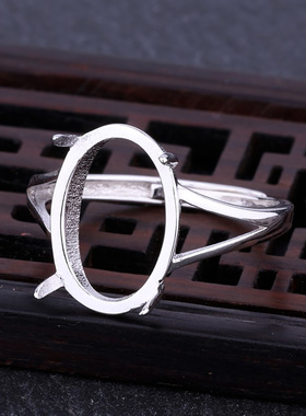 S925纯银戒指空托镶嵌女款戒托