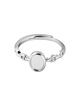 戒指空托简单款女性手工戒指托