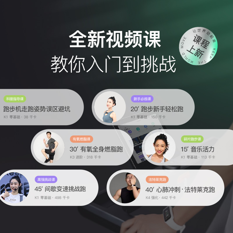 Keep智能跑步机舒适版家用可折叠室内静音健身房专用减震走步机K3