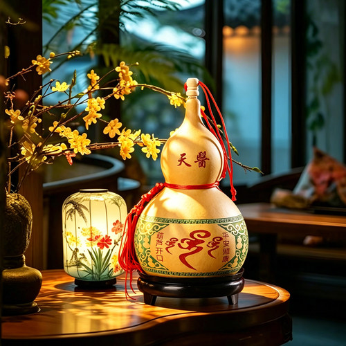 天然葫芦挂件大号带龙头无字真葫芦挂饰家居客厅装饰品文玩手把件 - 图3