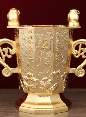 李居明2025吉祥物顶顶大财杯摆件