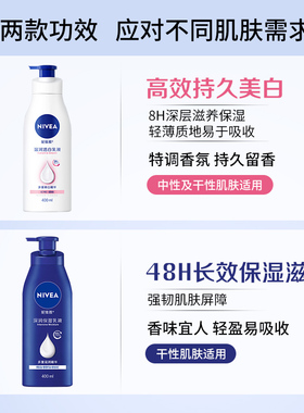 妮维雅温润透白身体乳400Ml