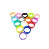 Colored silicone rings are available in multiple colors, fashionable and versatile, ring jewelry, inner diameter 12mm, width 6mm, elastic and environmentally friendly