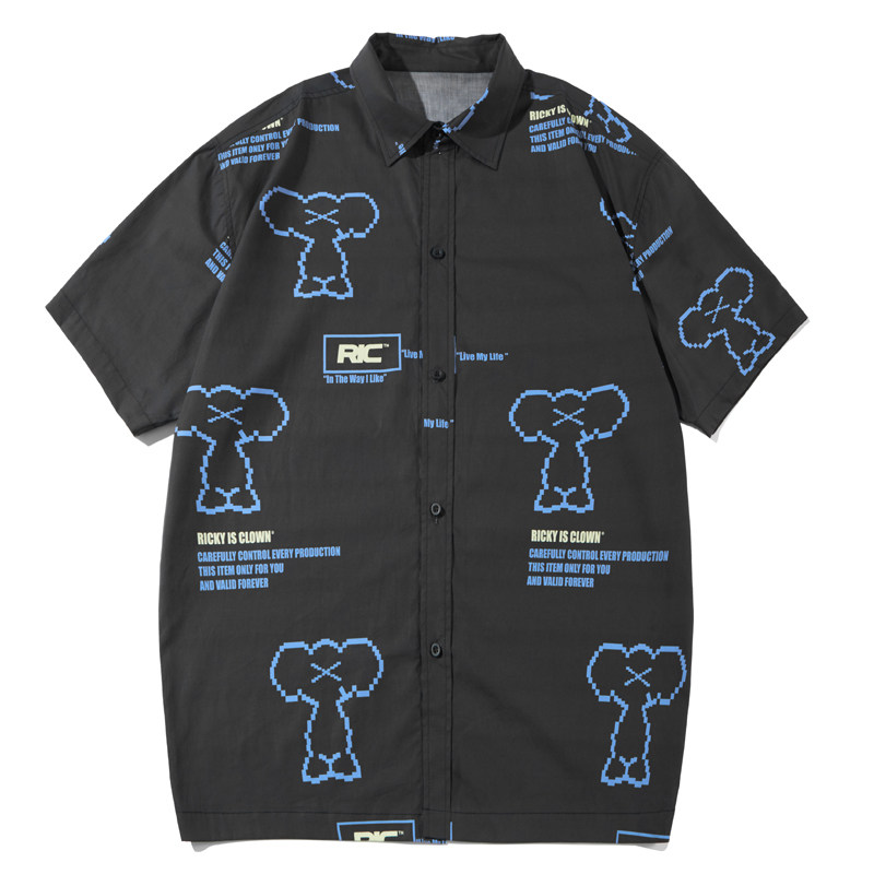 rickyisclown ric小丑数码满印衬衫 rickyisclown衬衫