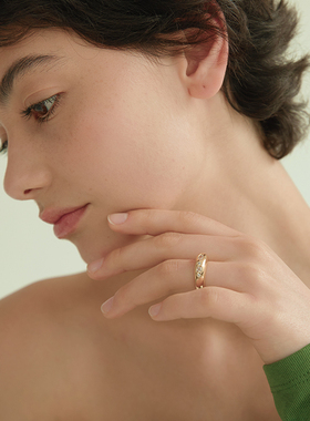 气质金钻石戒指原创设计