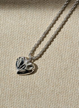 爱心项链女小众设计感高级轻奢